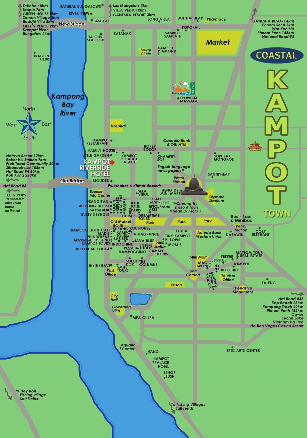 Mapu kampot Kambodža
