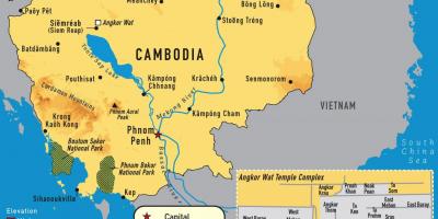Angkor mapu Kambodža