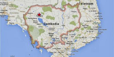 Mapa siem reap, Kambodža